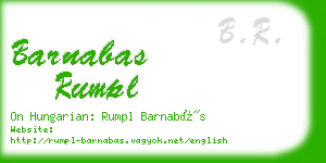 barnabas rumpl business card
